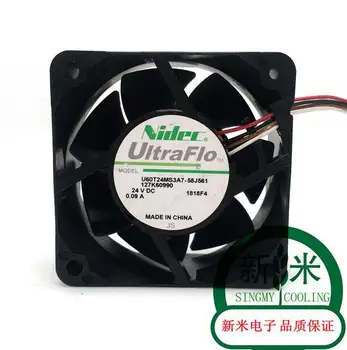 Продава на едро: в оригиналната NIDEC U60T24MS3A7-58J561 24V 0.09 A 6025 6 см 60*60*25 мм, 4-линейни вентилатор за охлаждане
