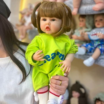 60 См Реалното 3D Изображение на Кожата преди Няколко Слоя Живопис Видими Вени Високо Качество Ражда Бебе Момиче Кукла Ерин са подбрани Художествена Кукла